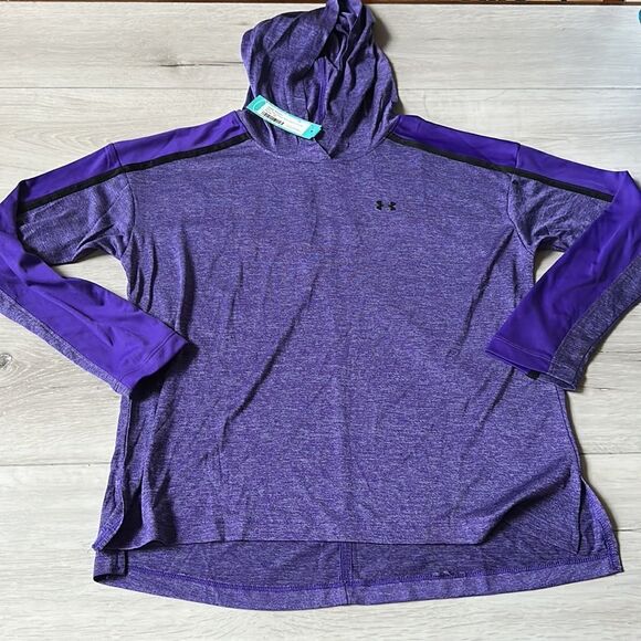 Under Armour Tech Twist‎ Graphic Performance Hoodie Purple in XS Stitch Fix NWT - Picture 3 of 4